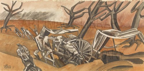 Image no. 3347: Gunners Pulling Cannons, Y... (William Roberts), code=P, ord=0, date=1918